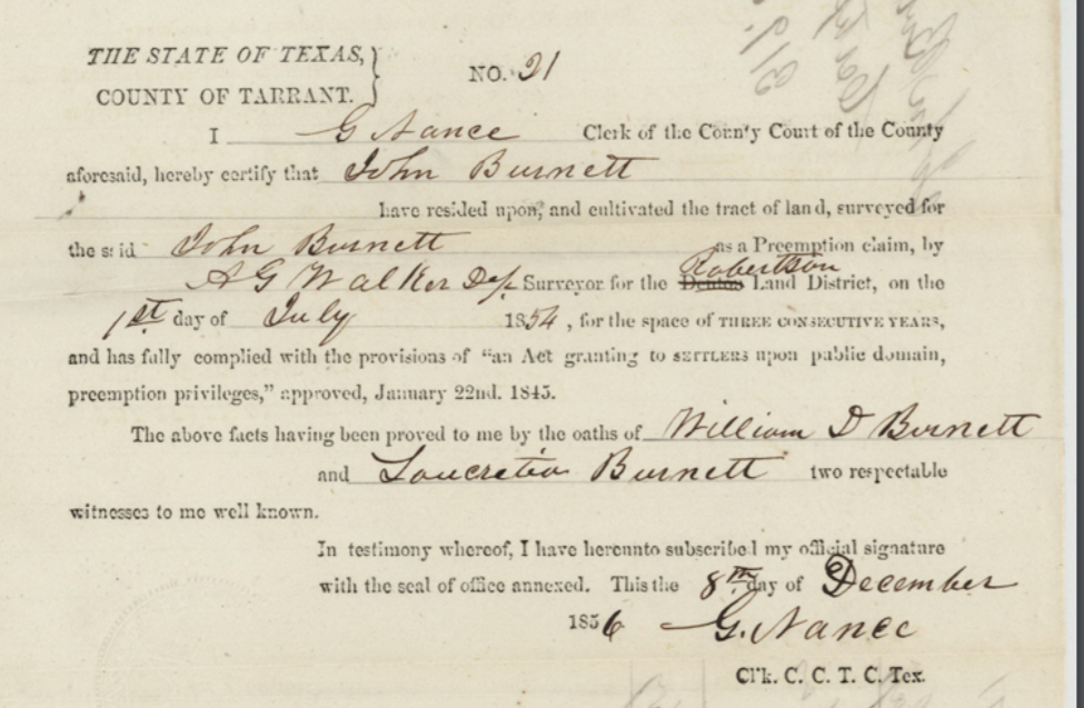 FAMILIES ON THE TRAIL OF TEARS AND THE TRAILS TO TEXAS